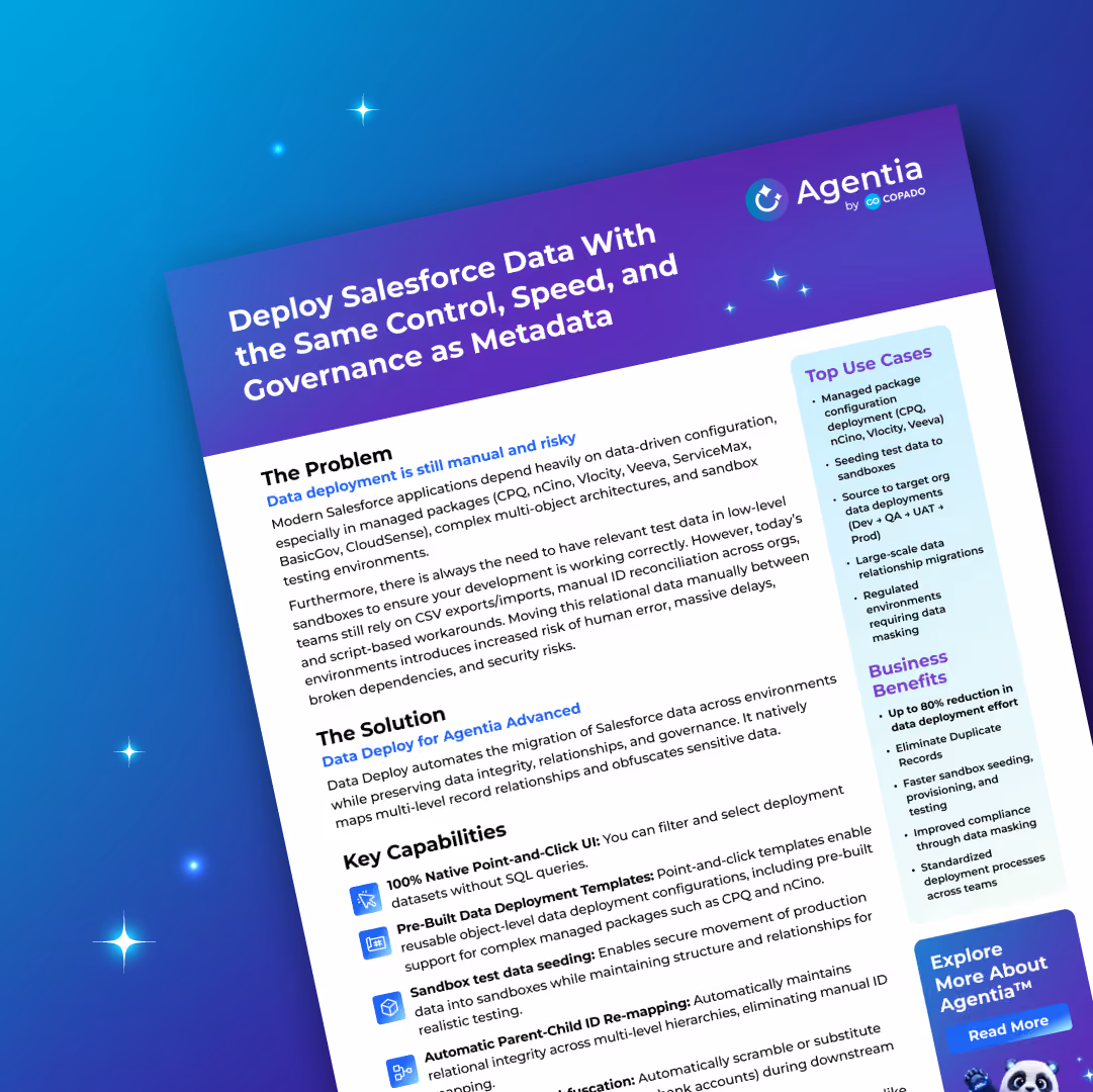Deploy Salesforce Data With the Same Control, Speed, and Governance as Metadata