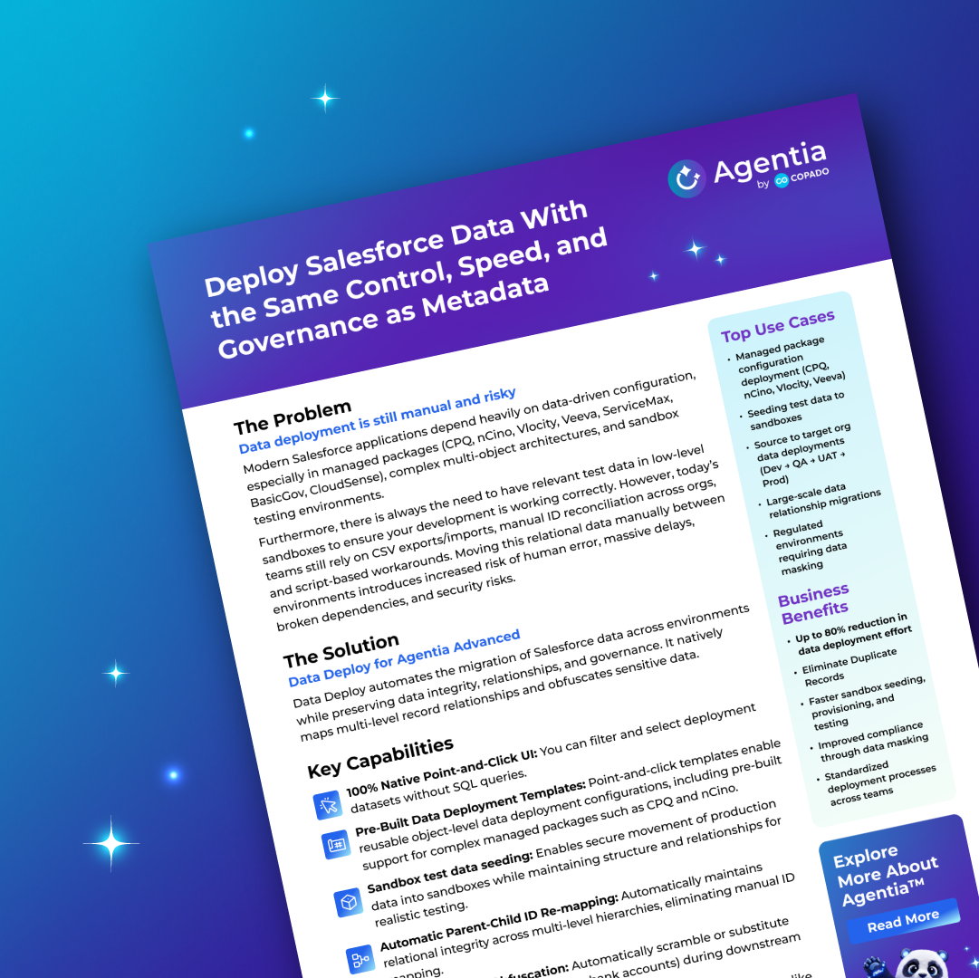 Deploy Salesforce Data With the Same Control, Speed, and Governance as Metadata