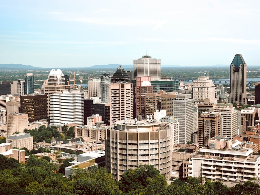 Vue du centre-ville de Montréal