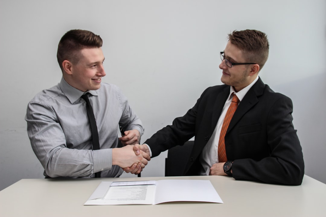 A professional handshake after reaching an agreement