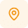 Orange rounded square icon with a white location pin symbol inside.