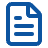 Blue document icon with a folded corner.