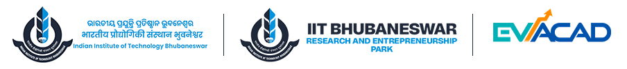 Logos of IIM Kashipur and EVACAD side by side separated by a vertical line.