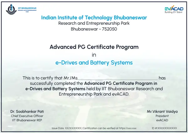 evCAD-IIMK-certificate