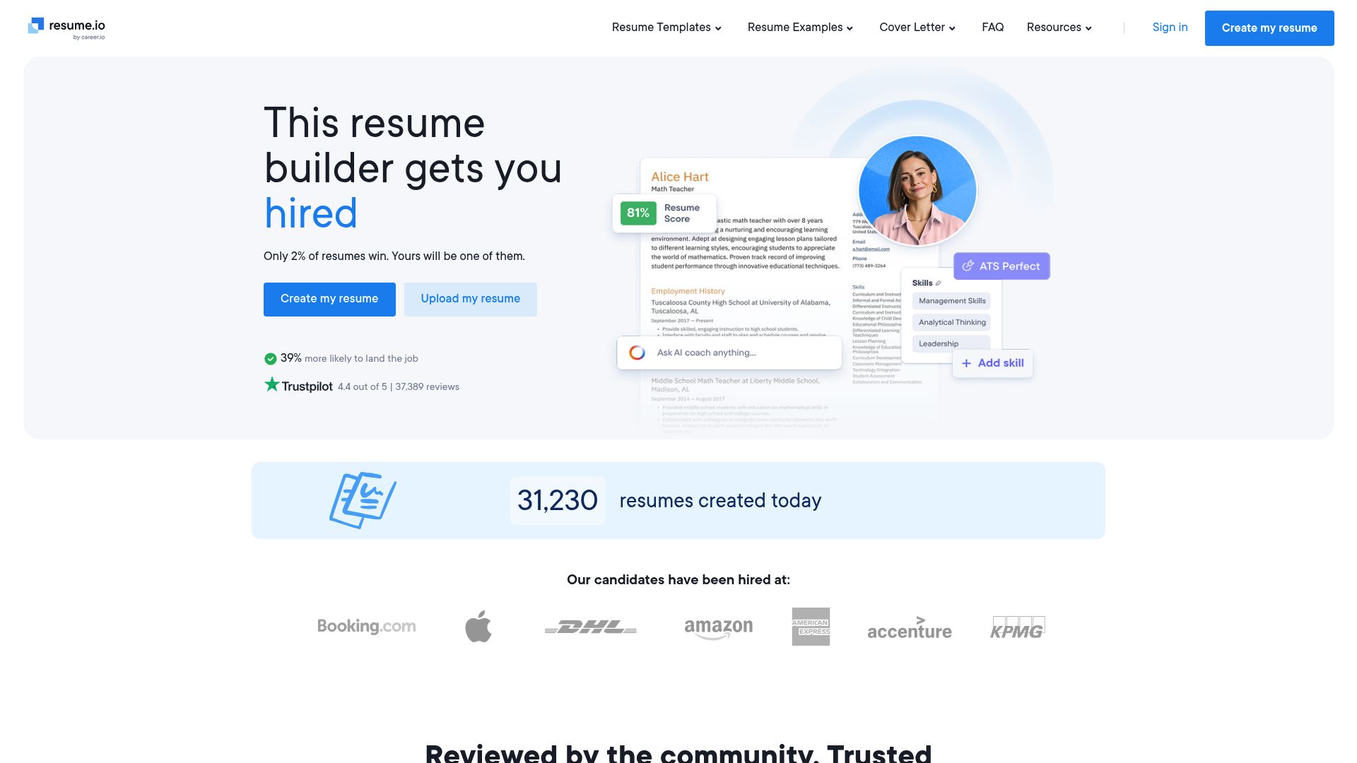 9 Game-Changing AI CV Maker Tools to Try in 2025 - Resume.io