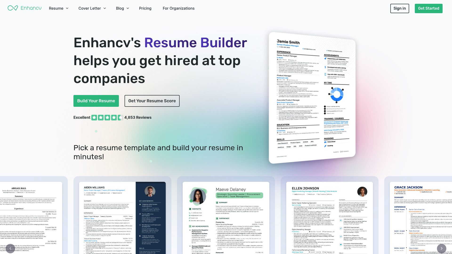 9 Game-Changing AI CV Maker Tools to Try in 2025 - Enhancv