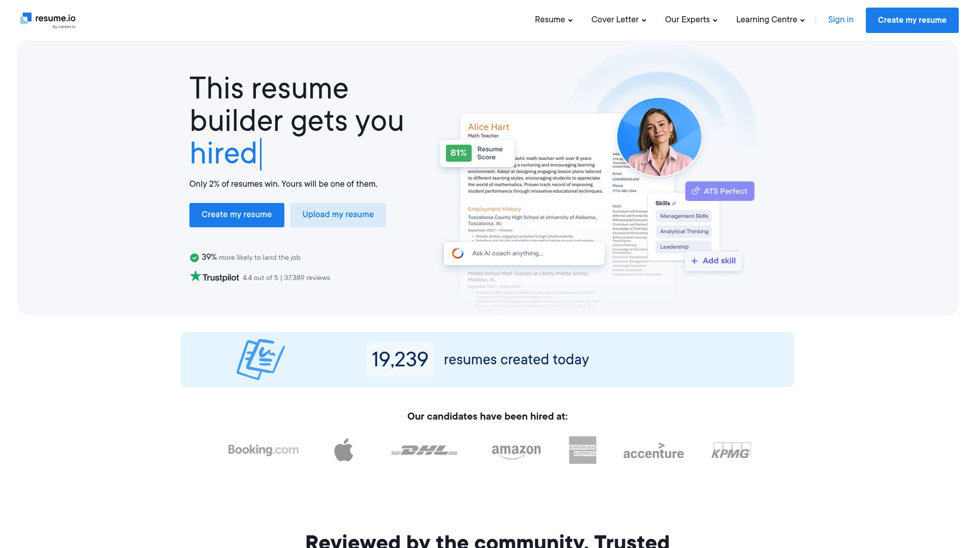 9 Essential Free AI CV Builder Tools for 2025 Success - Resume.io
