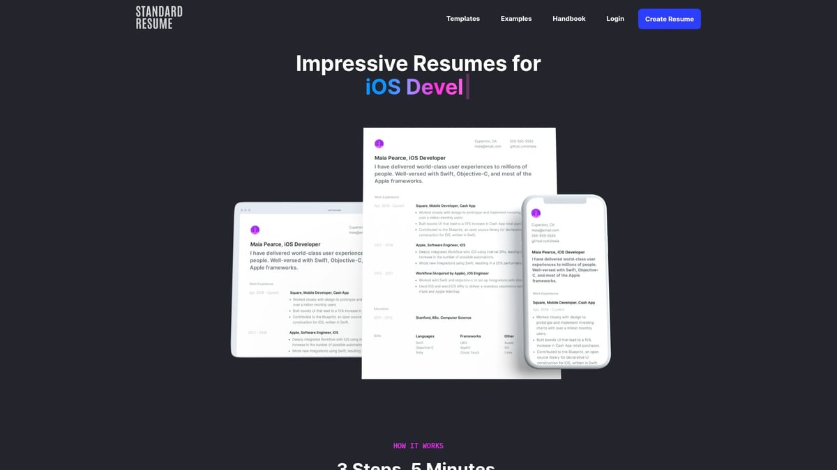 7 Essential Best CV Maker Free Tools for 2025 Success - Standard Resume