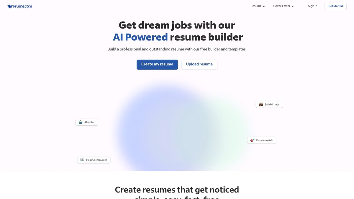 9 Essential CV Resume Maker Free Tools for 2025 Success - Resume.com