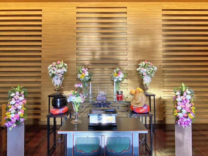 八千代ふれあいパークの法要の様子