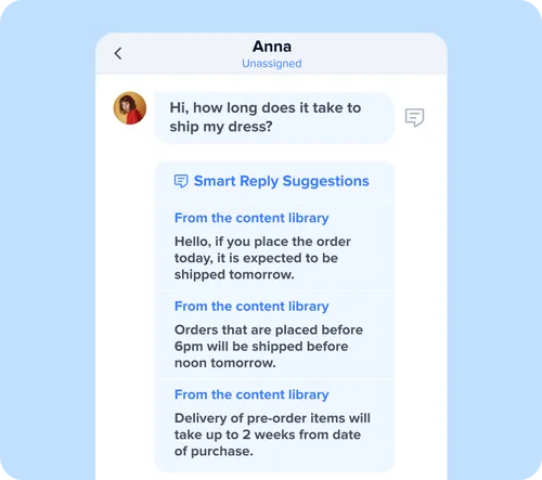 Smart Reply Suggestion