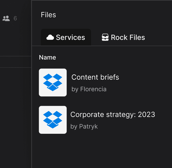 Dropbox integration highlight mobile