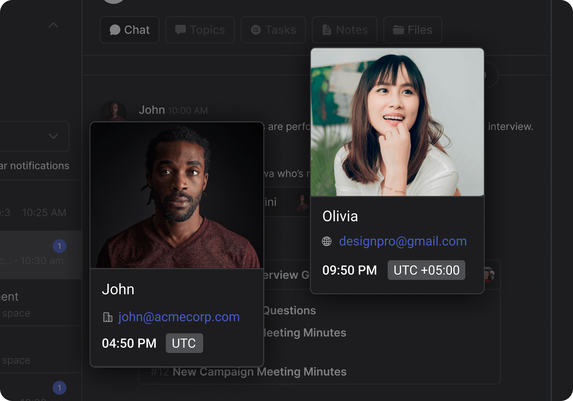 Messaging plus tasks highlight for collaboration platform Rock