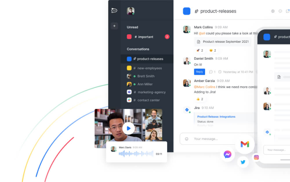 Rocket.Chat open-source messaging platform interface