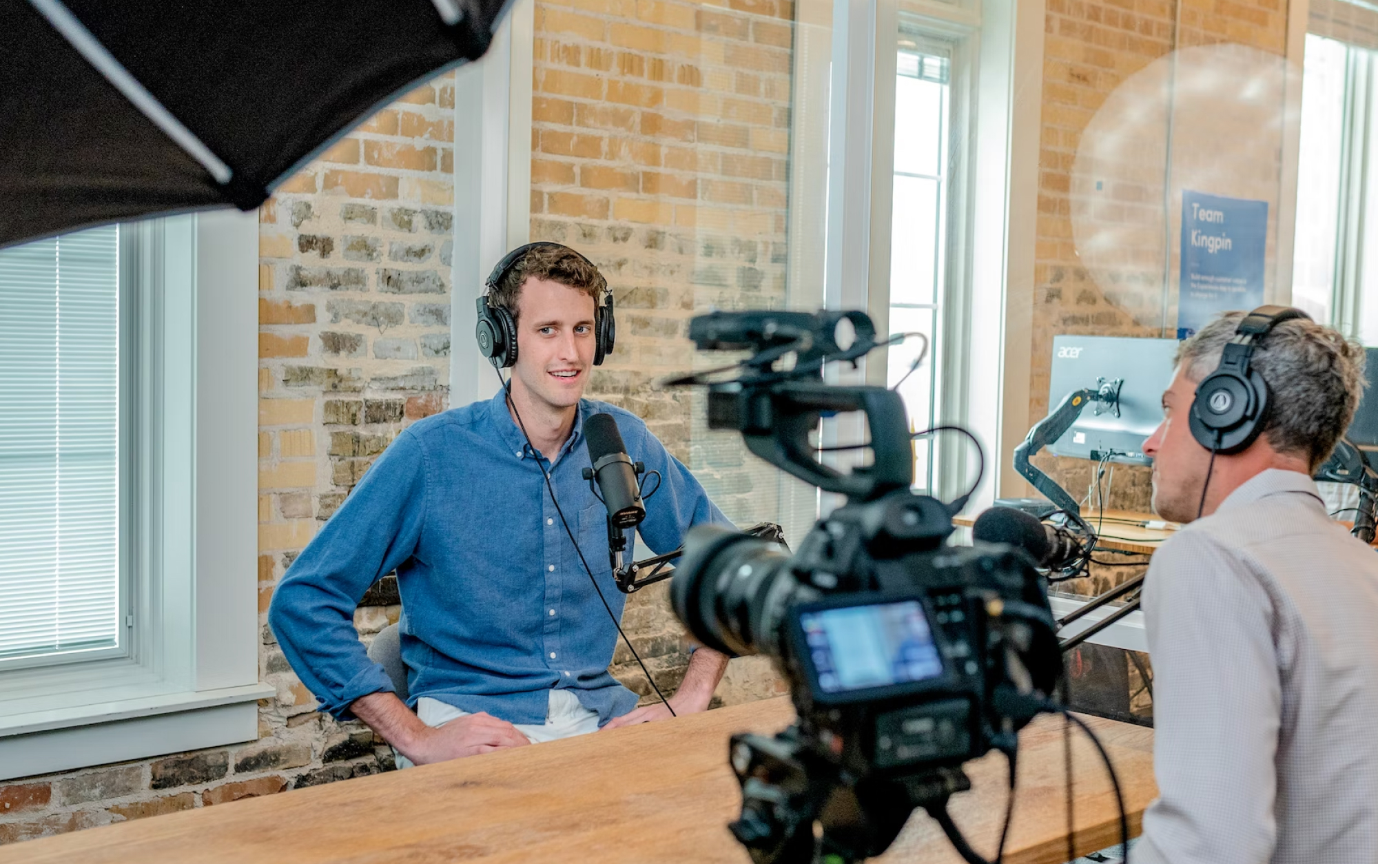 Stakeholder interview and alignment session with team notes