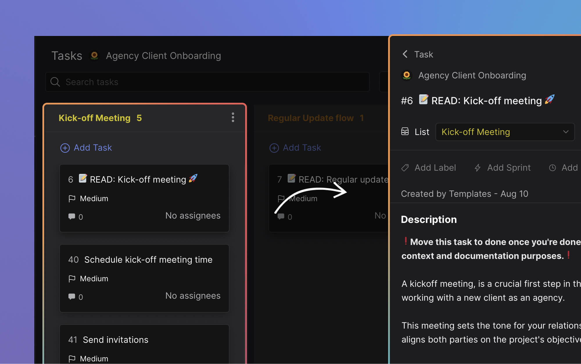 Agency team running a structured kickoff meeting with client stakeholders