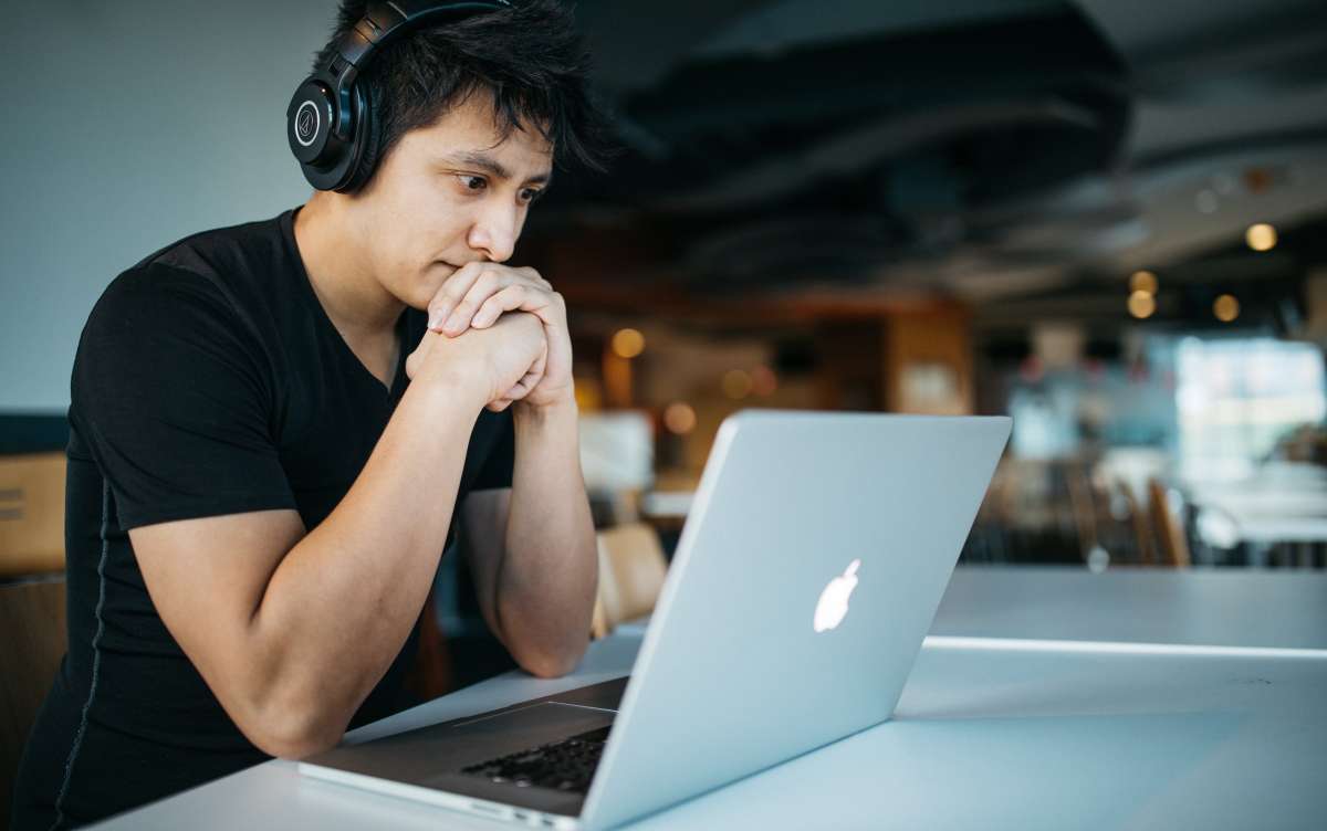 Clean workspace with laptop and minimal setup