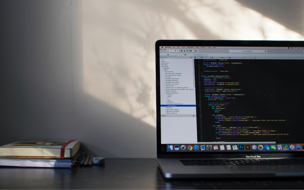 Illustration explaining what website project management covers across design, content, SEO, and development