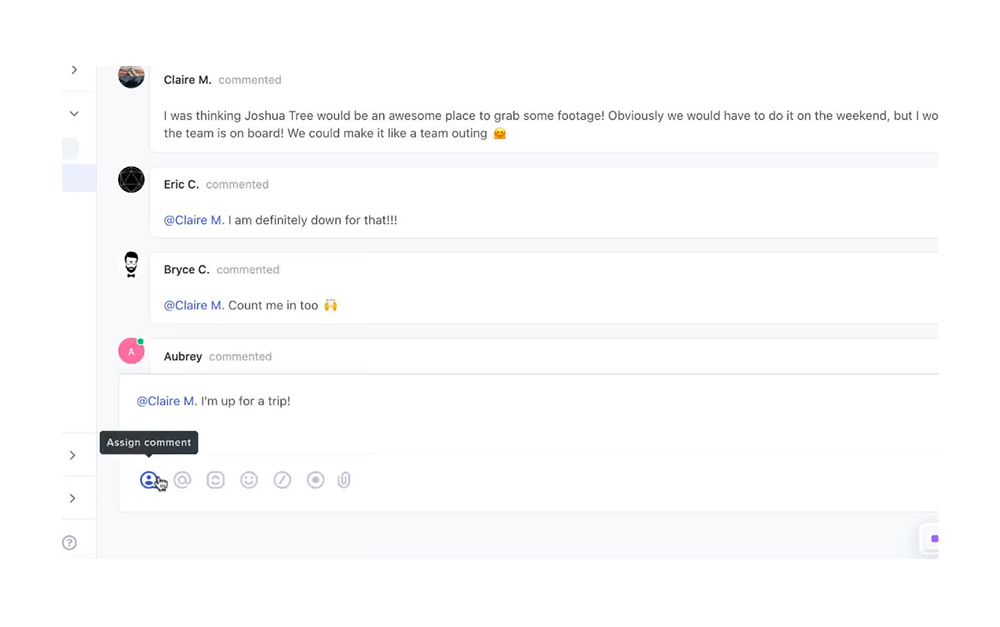 ClickUp workspace showing tasks across multiple views