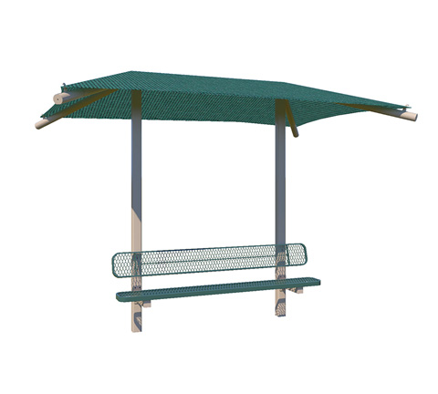 Shaded Bench