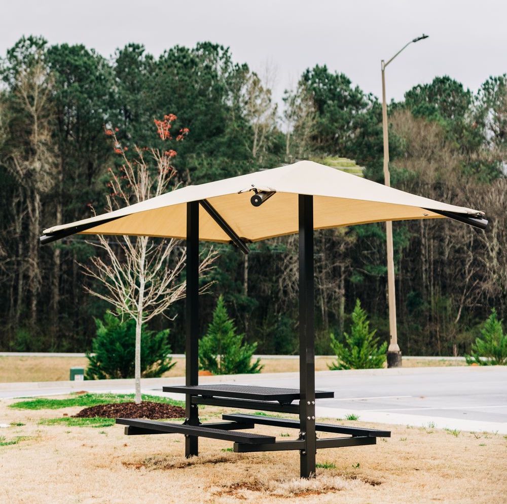 Shaded Bench
