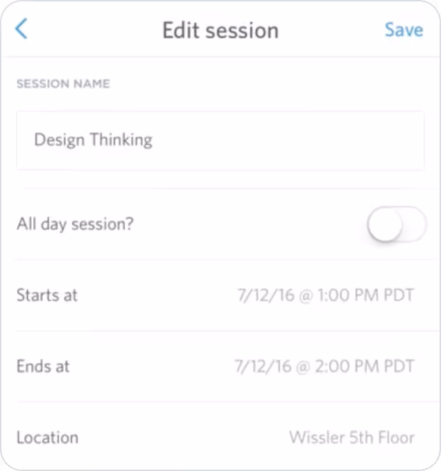 Update Schedule UI