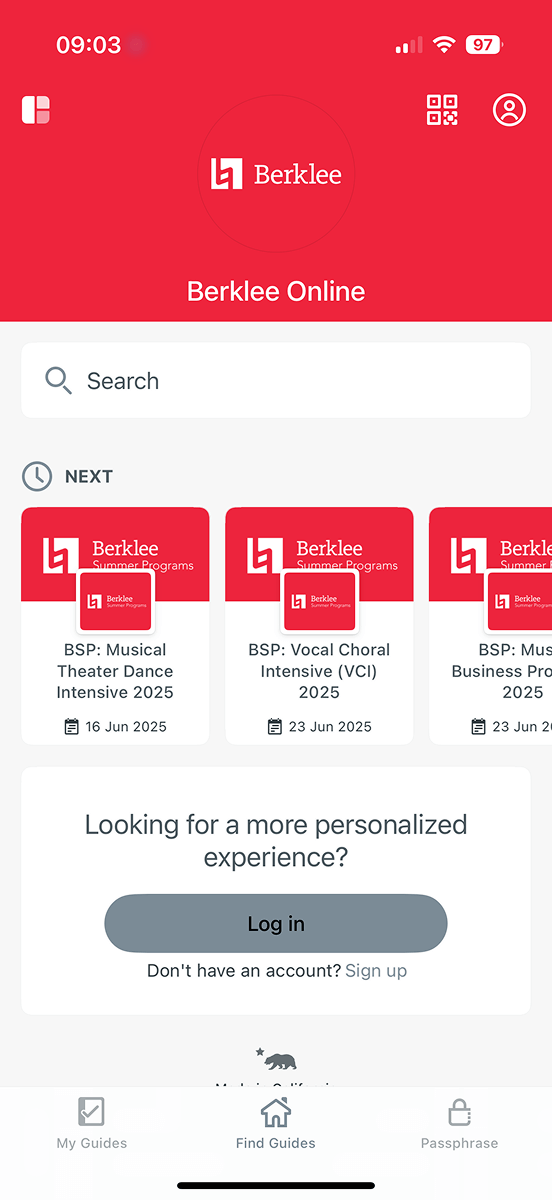 YMCA App Screenshot 