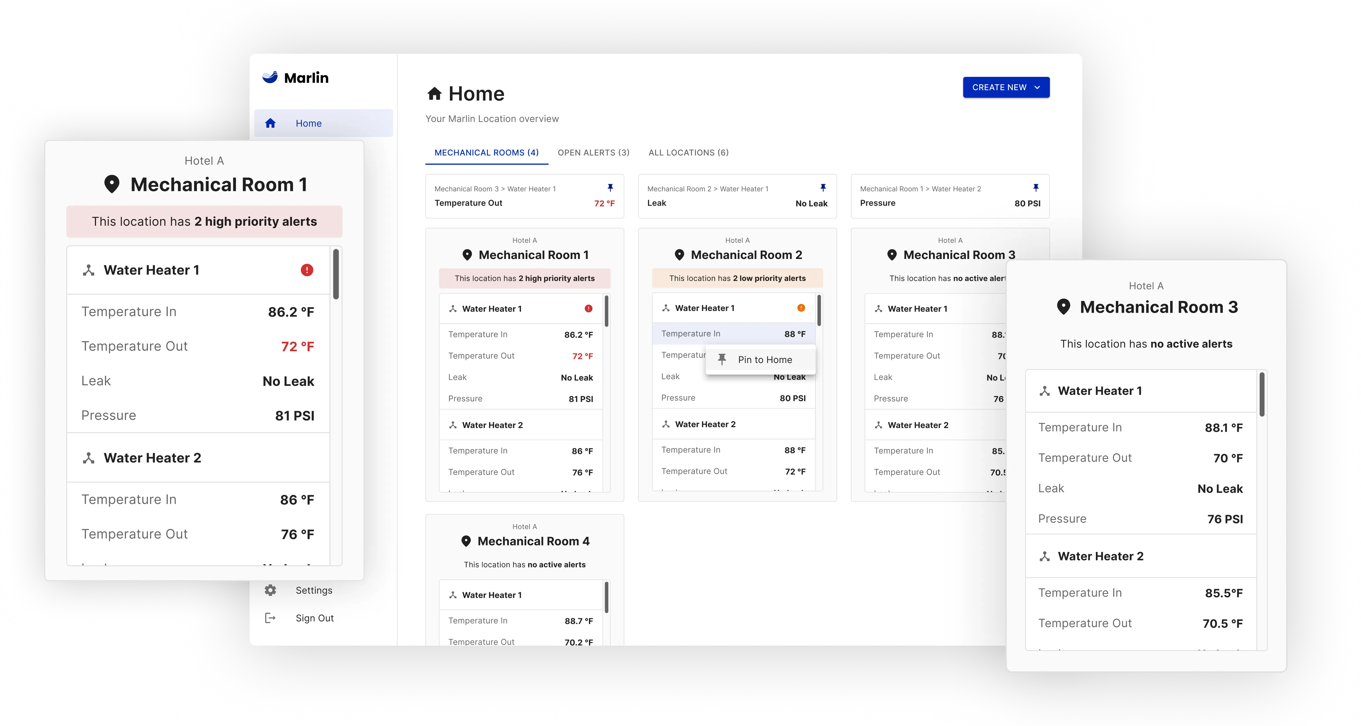 Hero image with screen mock ups