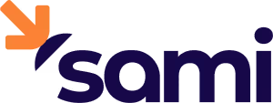 logo sami bleu marine et orange