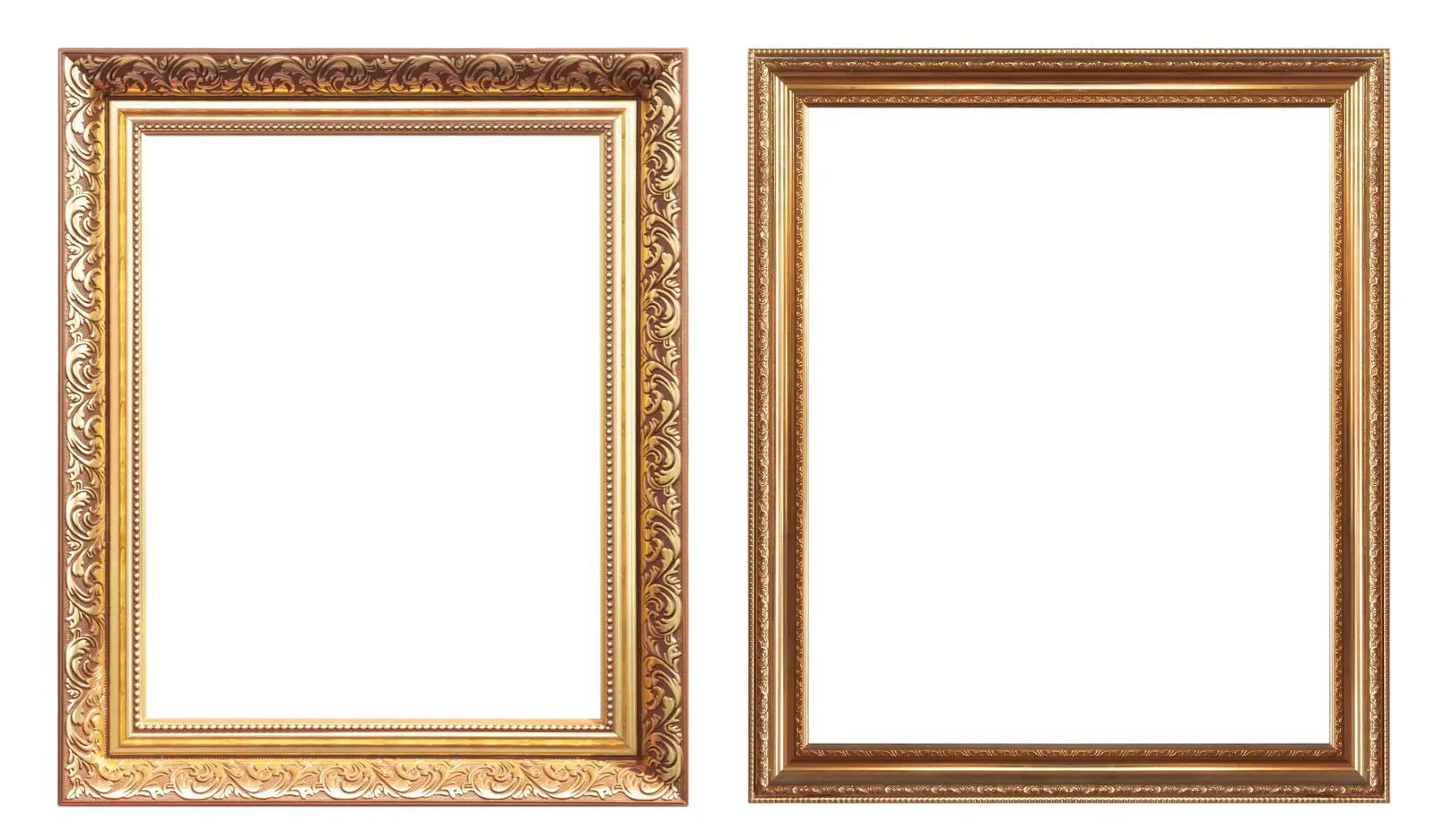 Elegant, empty golden frames wait for a masterpiece that never arrives—a poignant metaphor for the talented artist whose creative journey has stalled.