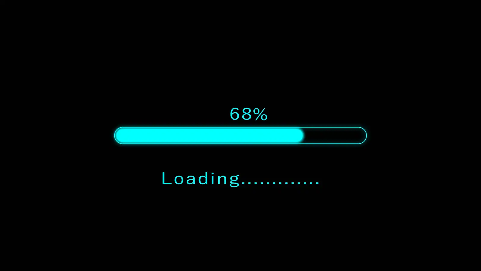 Picture with a loading bar, in this case indicating 68% suggesting work in progress and patience until the case is stable before transferring to a shared care agreement. 