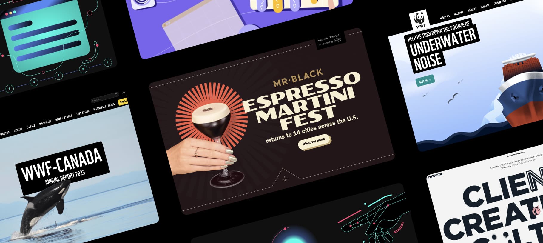 Digital storytelling techniques on Webflow including parallax scrolling, animations, and interactive elements