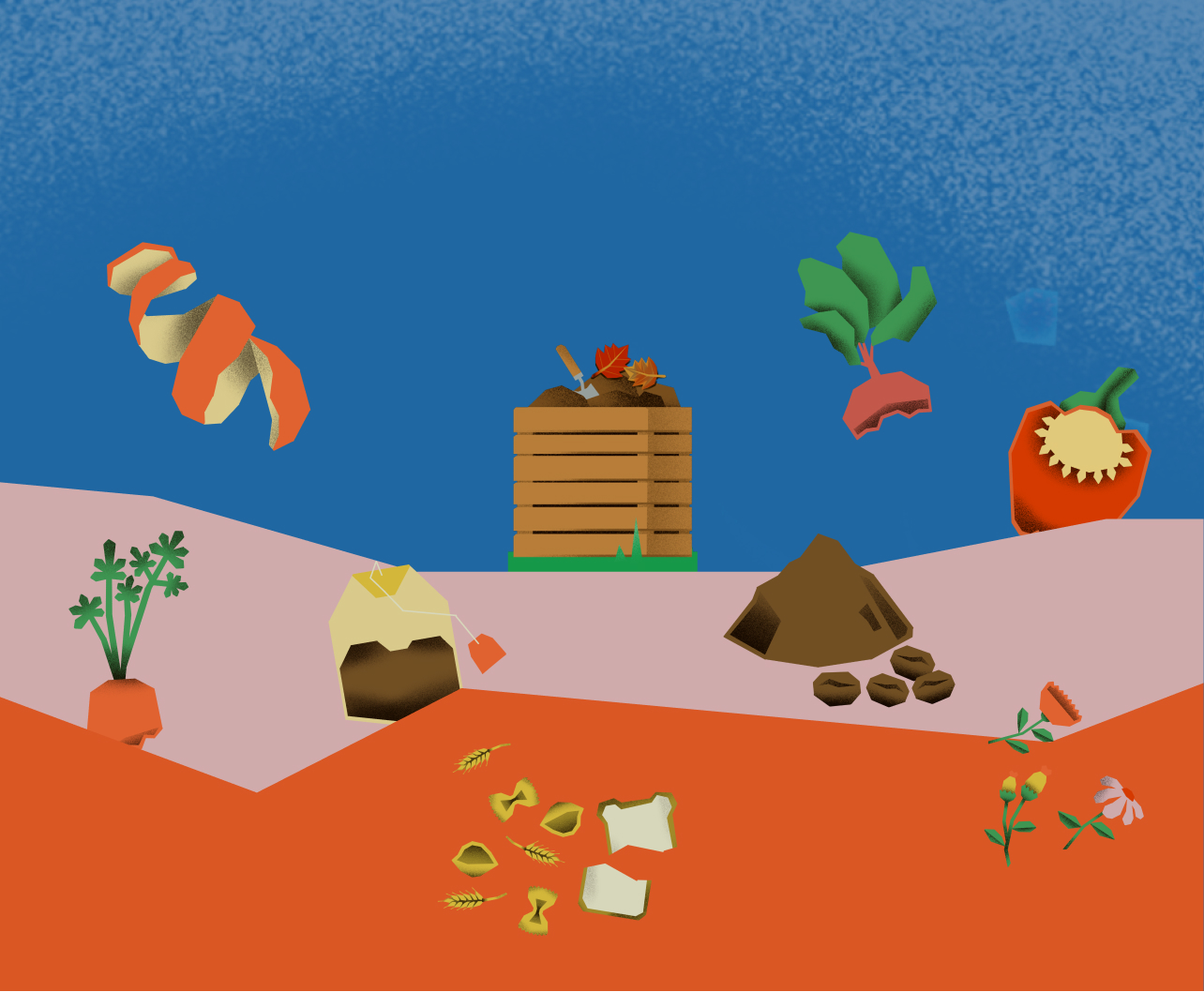 11th Hour Racing composting guide for ocean lovers featuring sustainable living tips and environmental editorial design