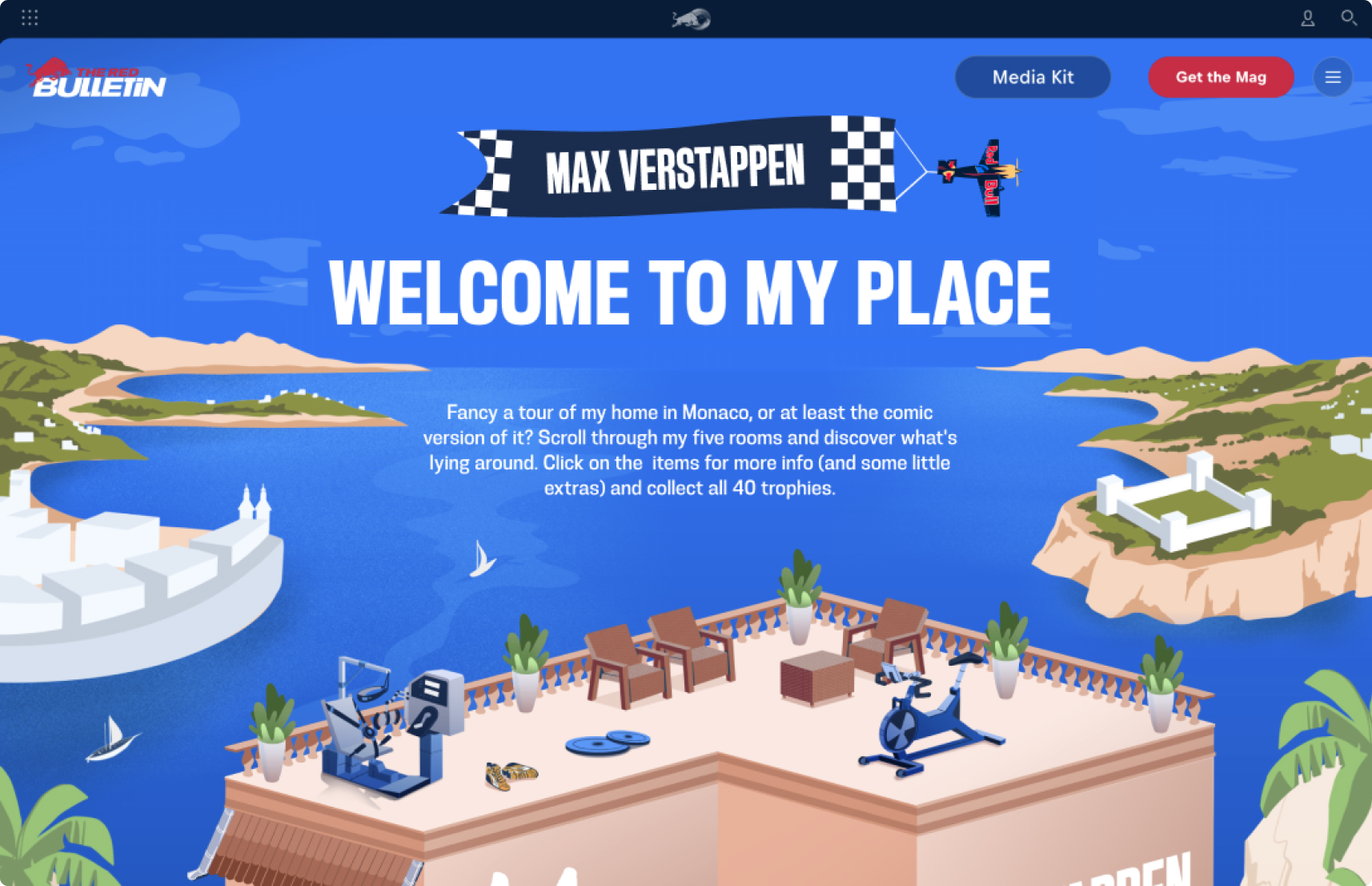 The Red Bulletin Max Verstappen's Mansion illustration