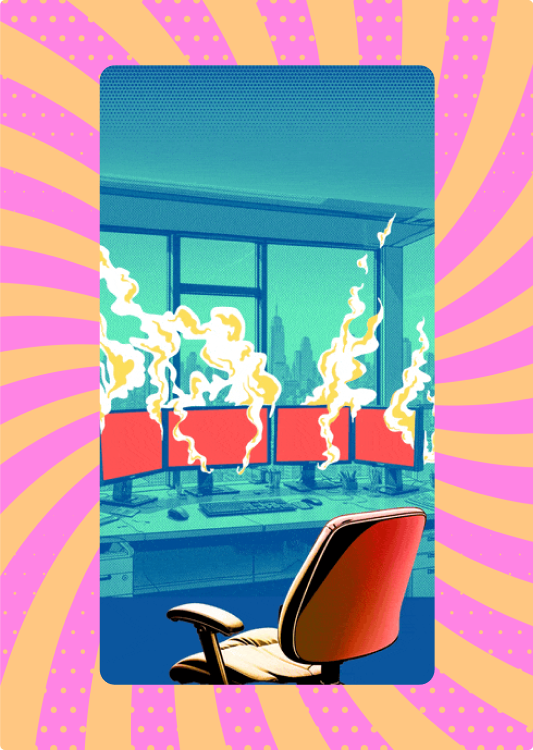 Hilton Grand Vacations comic-style illustration for Super Squad campaign