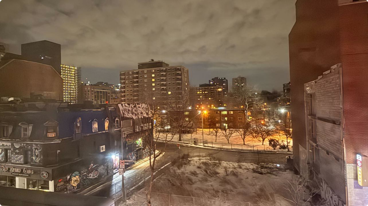 4AM view from Maryanne's window