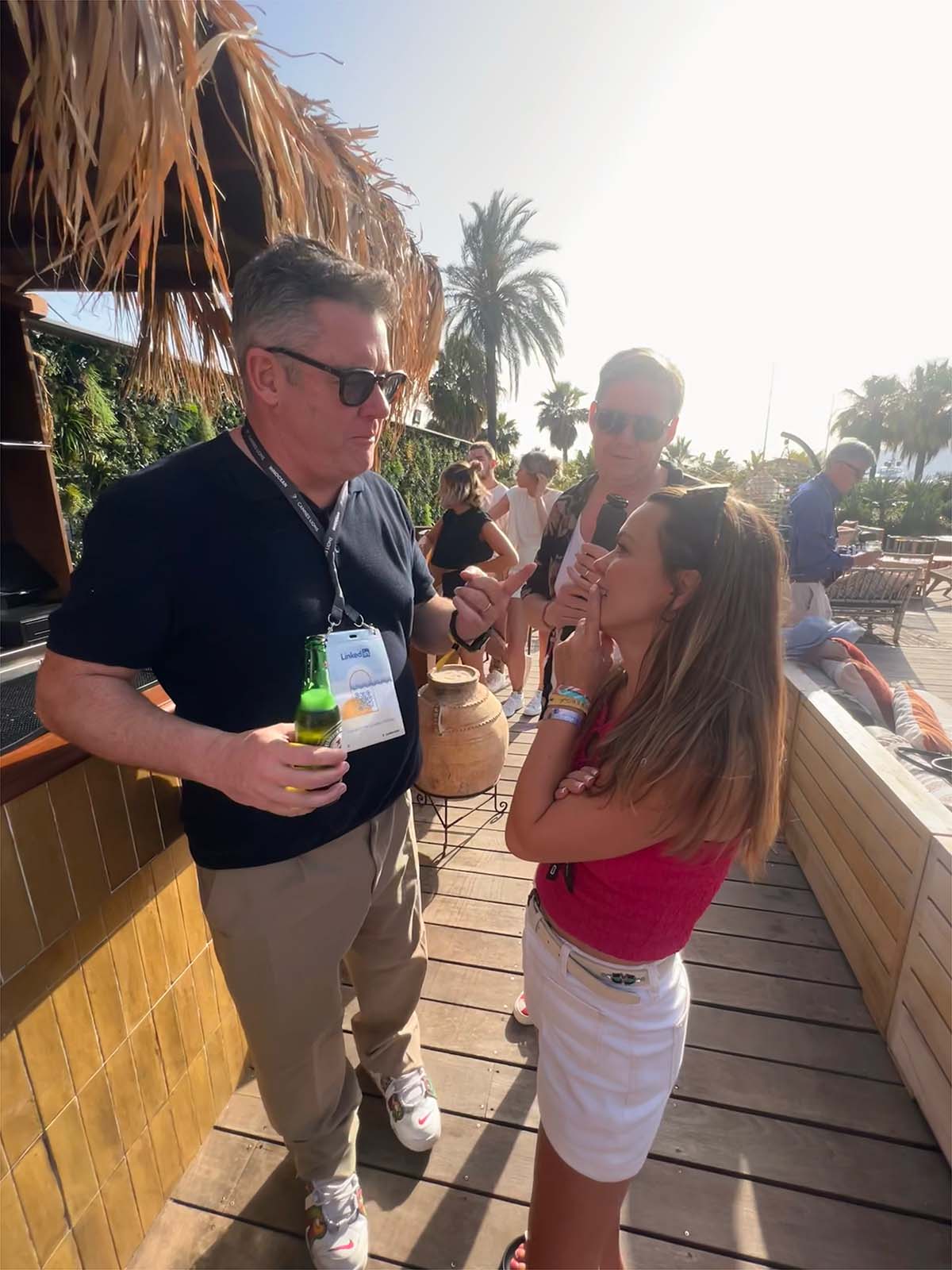 Mark Ritson hosting podcast live from Cannes rooftop