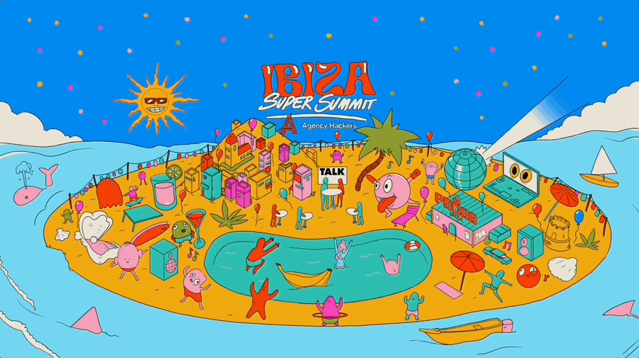 Agency Hackers Ibiza Summit 2024 illustration