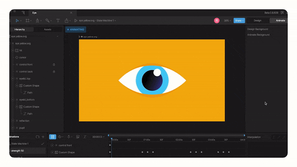 Eye animation to enhance video impact and captivate audiences