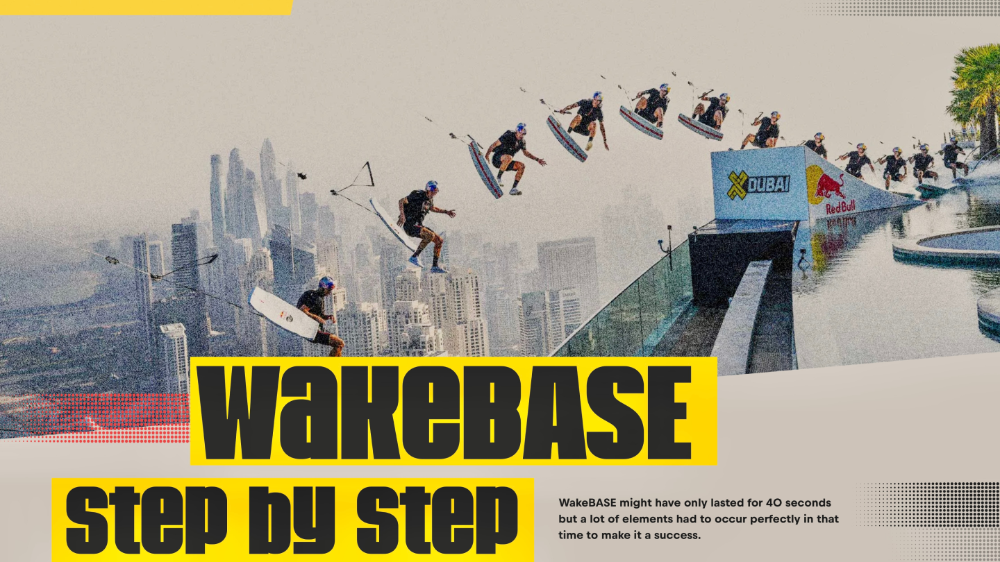 Brian Grubb and Red Bull made history combining Wakeskate and BASE Jump