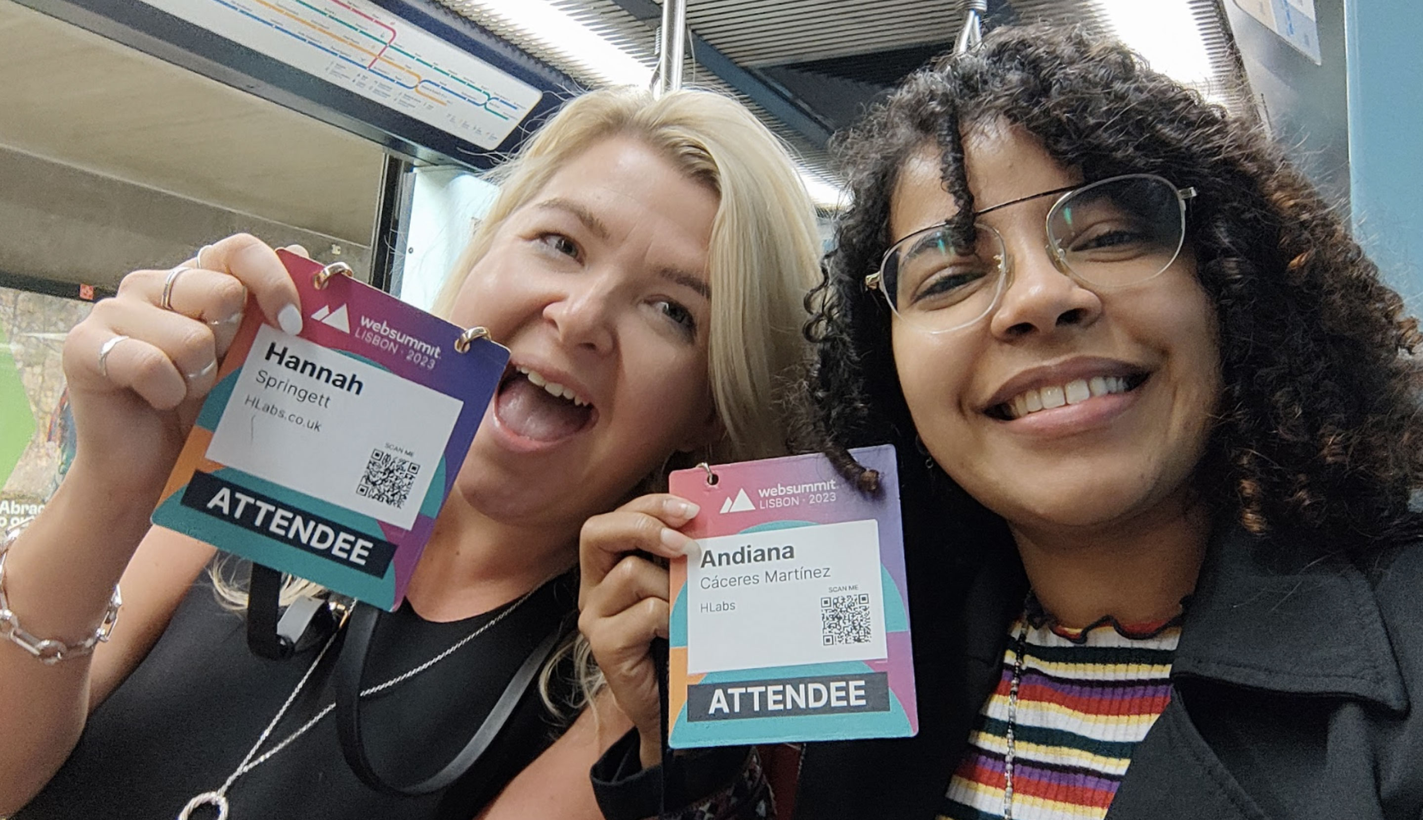 Han visiting Andiana at Web Summit in Lisbon