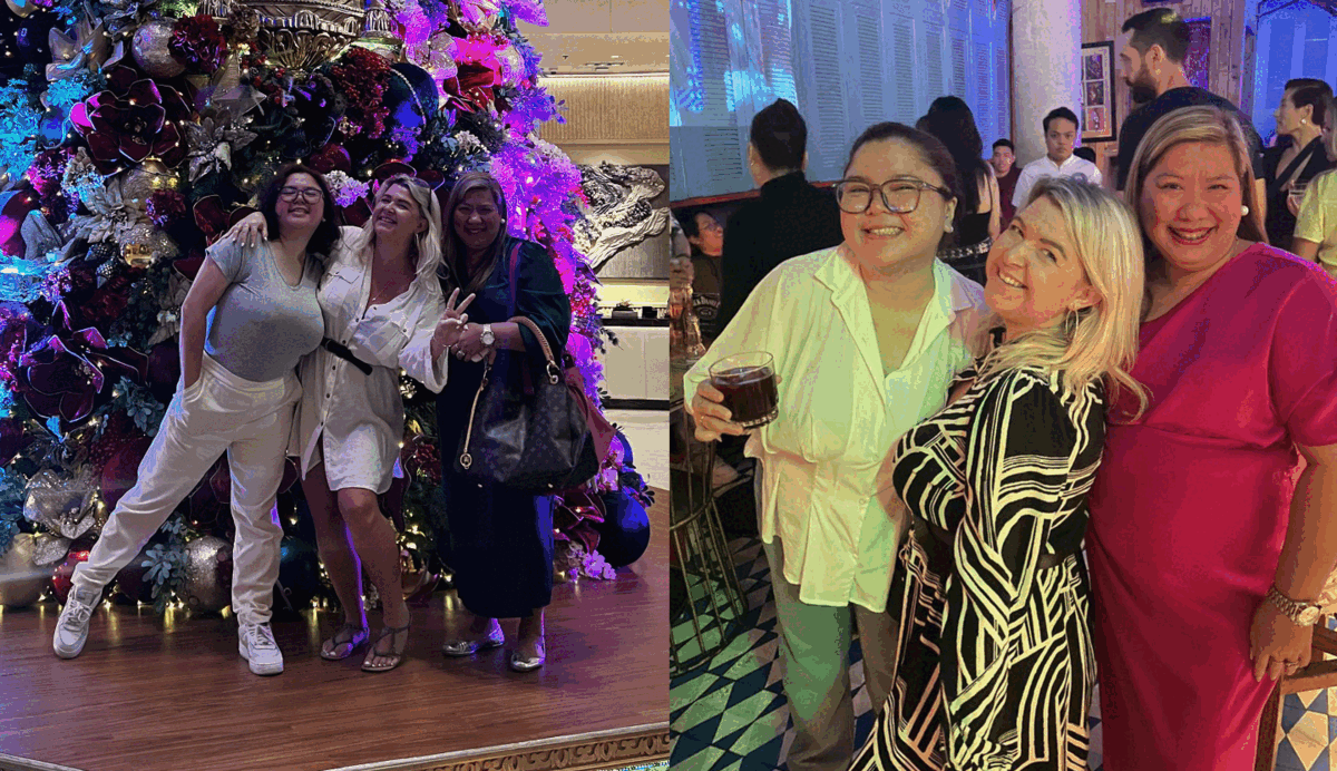 Han meets Maryanne and Cheryl from Philippines team in Manila