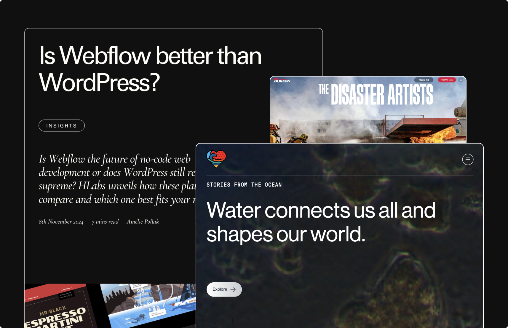 Long-form reads featuring HLabs blog, The Red Bulletin and 11th Hour Racing