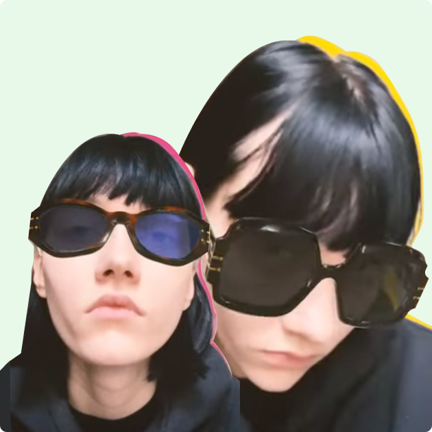 Dior Signature S2U sunglasses AR filter by Atomic Digital Design on 8th Wall