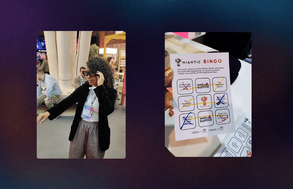 Niantic stand showcasing VR pets environment through snap lenses
