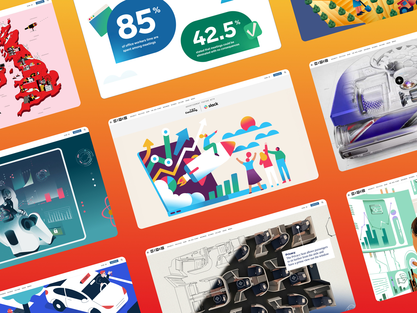 Mix of experiences HLabs built for Wired Magazine