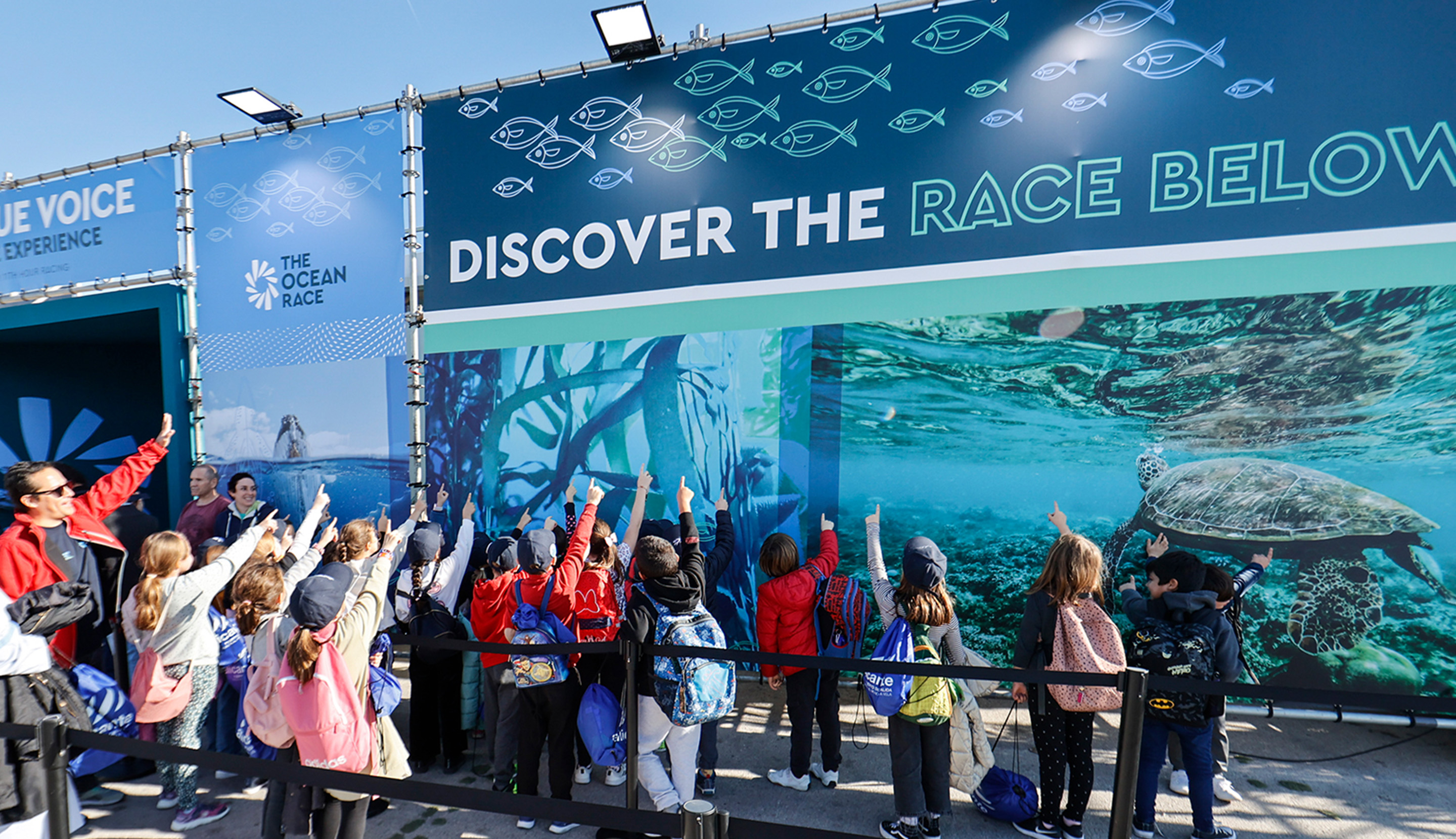 11th Hour Racing immersive experience with holograms and interactive projections