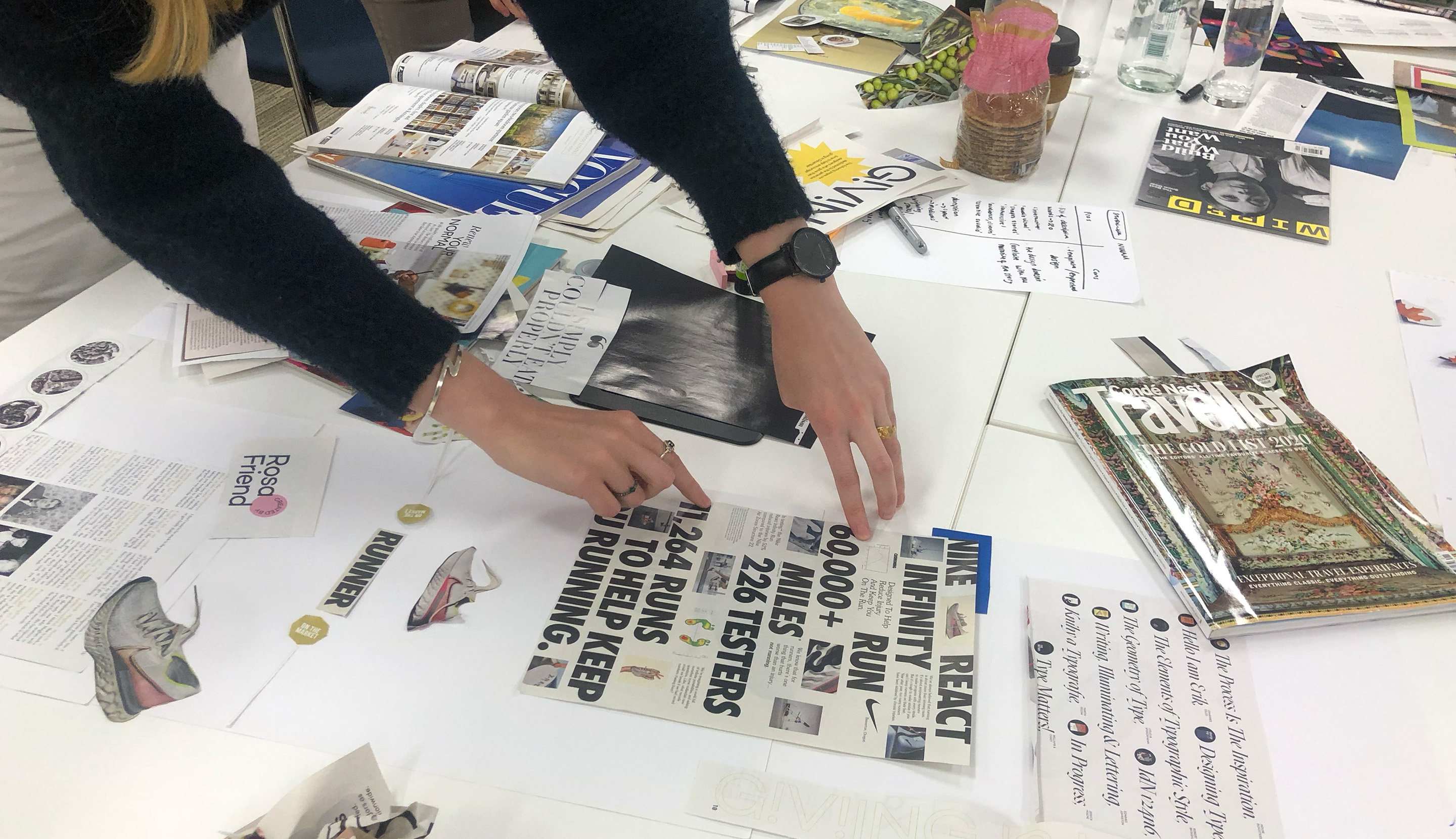 Magazine storytelling workshop in London office on Condé Nast brands
