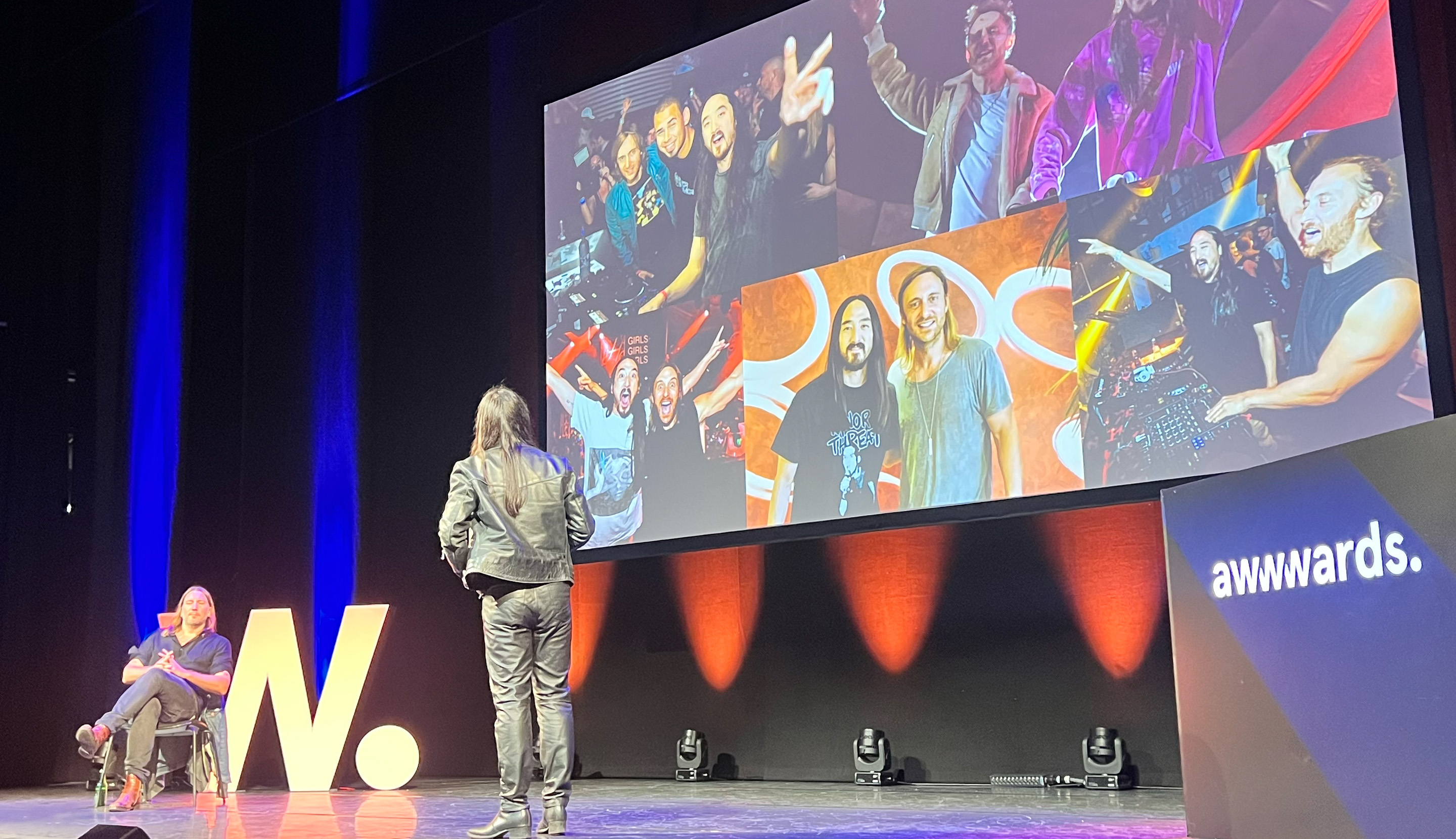 Fredrik Ost and Erik Kockum from Snask entertaining crowds