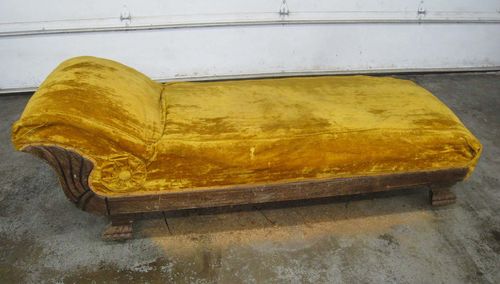 Before Chaise Reupholstery before